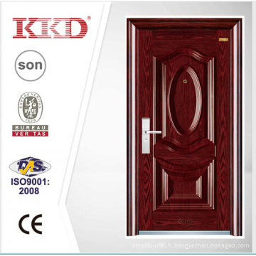 Luxe en acier de sécurité porte KKJ-205 avec panneau 3D acier et convexe de fabrication de Chine